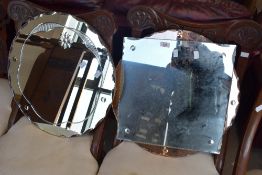 Two vintage wall mirrors