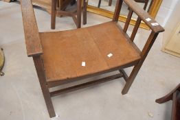 An Arts and Crafts stool in the Liberty's style