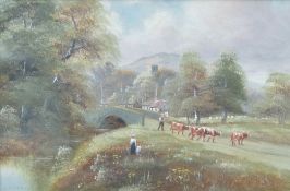 L.T Watson (British 19th/20th century) a pair of oil on canvases, entitled Arundel Castle and Humber