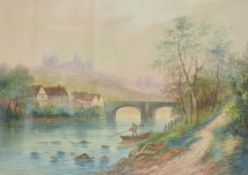 Artist unknown* an early 20th century English school watercolour, a quaint rural cottage and gardens