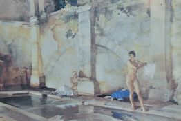 William Russell Flint (British, 1880-1969)colour print 'In Classic Provence' depicts two nude