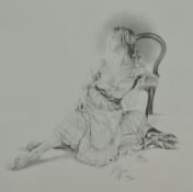 After Kay Boyce (British contemporary) a pair of limited edition monochrome print Louisa I and