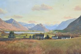 Local interest* Peter McKay (British b.1947) oil on canvas, 'Loweswater Village' signed lower right,