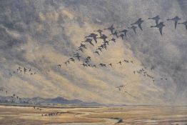 Local interest* T.P Davidson (British 20th century) watercolour on paper laid down on board 'Wild