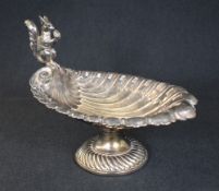 A Württembergische Metallwarenfabrik (WMF) silver plated pedestal bowl, the scallop shell bowl