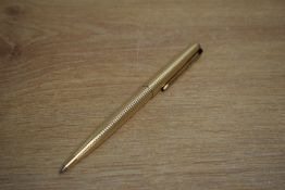 A Parker 61 ballpoint pen in rolled gold Consort pattern