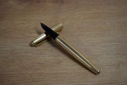 A Parker Lady aerometric fill fountain pen in gold fill