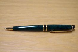 A Waterman Expert ballpoint pen in Green Laque