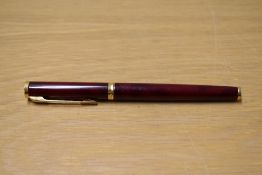 A Waterman Preface rollerball pen in Red Laque