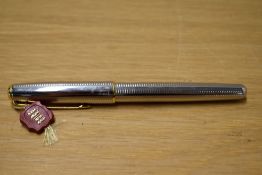 A Parker Sonnet rollerball pen in Plaque Argent (Silver Plated)