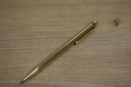 A Sheaffer Targa 1020 Imperial Brass ballpoint pen