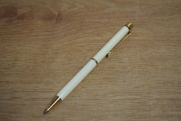 A Sheaffer Targa 1027 Laque Ivory ballpoint pen