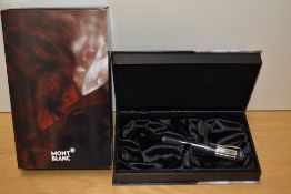 A boxed Montblanc Writers Edition 'Charles Dickins' ballpoint pen No14079/16000 with blue green