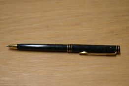 A Waterman Exclusive ballpoint pen in Laque Green Marble