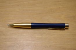 A Parker Urban ballpoint pen in Matte blue with gold trim