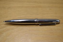 A L'Plume ballpoint pens in chrome.