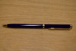 A Waterman Gentleman propelling pencil in blue laque