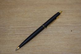 A Parker 75 ballpoint pen in Matt Black