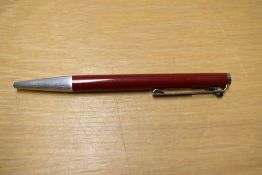 A Montblanc 782 red ballpoint marked Muller