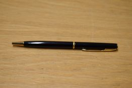 A Parker Insignia ballpoint pen in Black Laque with gold trim