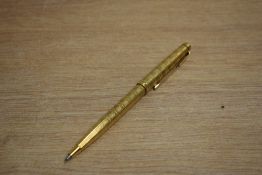 A Parker 75 ballpoint in rolled gold Ecosse pattern