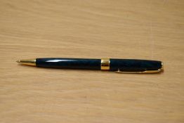 A Parker Sonnet ballpoint pen in Premier Green Laque