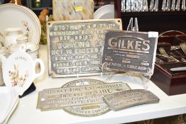 A Isaac Braithwaite & Son Engineers, Limited, Kendal & London metal plaque, w13cm, sold together