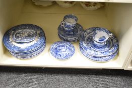 A part Copeland Spode Italian pattern dinner service, comprising of 30 plates and 6 cups.