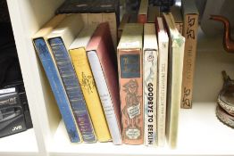 A set of 4 folio society Mardus and Mathers novels, sold together with The Odyssey, Goodbye to