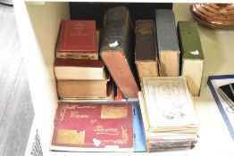 A group of various books, to include a Will's Cigarettes Radio celebrities album, The Nuttall