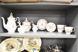 A Royal Doulton Brambly Hedge pattern tea service, decorated with family of mice, to include tea