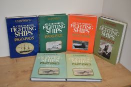 Naval History. Conway's All The Worlds Fighting Ships. 1947-1982, parts 1 & 2; plus the 1860-1905;