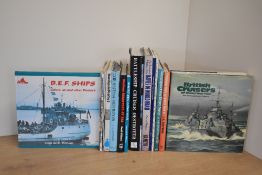 Naval History. Fighting ship monographs. Hardback and softback format. (15)