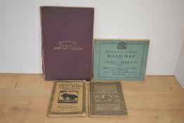 Folding Maps. Four titles: Bacon's New Commercial & Reference Chart of the British Isles (c.1910);