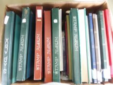 WORLDWIDE STAMP COLLECTIONS IN 16 VOLUMES + ODD OTHER EPHEMERA Hefty world collections in old