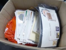 GREAT BRITAIN COLLECTION OF FDC'S, SOTHEBY SILKS, BENHAMS & MNH FORMER BRITISH AFRICAS Box full of