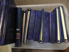 ROYALTY COLLECTION, MNH IN 11 VOLUMES, VARIOUS EVENTS, BIRTHDAYS ETC Large Tub with 11 volumes of