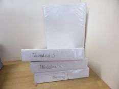 THEMATICS, SUBSTANTIAL THEMATICS COLLECTION IN 4 VOLUMES, VARIOUS TOPICS 4 large binders with