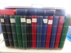 GB 1995-2022 SUBSTANTIAL MNH COLLECTION IN 14 VOLUMES BY SETS, PRESTIGE PANES, BOOKLETS ETC 14 large