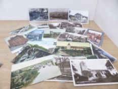 POSTCARDS CUMBRIA, YORKSHIRE, CANADA & MORE! Small collection of apx 35 postcards with half or so