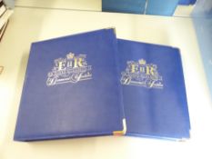 ROYALTY 2012 QUEENS DIAMOND JUBILEE OMNIBUS MNH COLLECTIONS IN PAIR OF ALBUMS Fine pair of albums