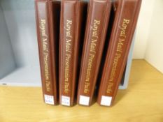 GREAT BRITAIN 2001-11 ROYAL MAIL PRESENTATION PACKS IN 4 VOLUMES Collection of in the region of a