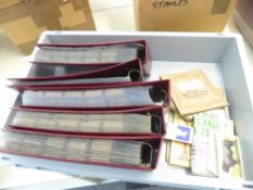 CIGARETTE CARD COLLECTION IN 4 VOLUMES + EMPTY ALBUM AND FEW LOOSE Fine collection of cigarette