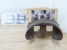 STEREO FINDER WITH SELECTION OF AMUSANTES SLIDES Stereo finder along with apx 20 slides all from