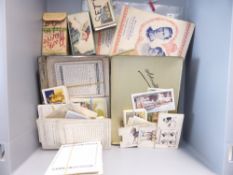 CIGARETTE CARDS COLLECTION INCLUDING ALBUMS, TIN, LOOSE ETC Range of cigarette card and odd trade