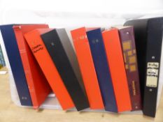 WORLDWIDE & GB COLLECTIONS IN 10 VOLUMES, ALL ERAS SEEN MINT AND USED Tub with 10 world