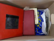 THEMATICS CRICKET + GB COLLECTION AND LOOSE - SOME SIGNED CRICKET COVERS WITHIN Box with GB one