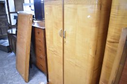 A 1930s satinwood three piece bedroom suite