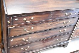 A 19th Century style mahogany bureau, width approx. 111cm