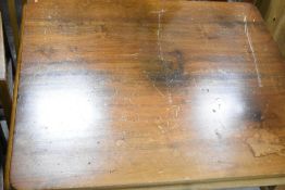 A large coffee table having turned bulbous legs, approx. 120 x 108cm